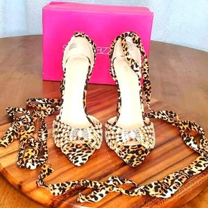 Cheetah print heels